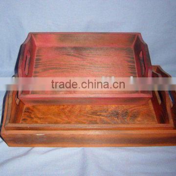 wholesale wood serving decorative wooden tray