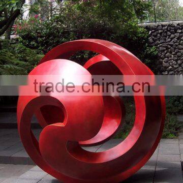 Large Outdoor Garden Sculptures Metal Craft Stainless Steel Modern Sculpture photo-2