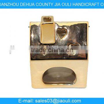 Wholesale Plating Gold Ceramic Hollowed-out Hand Lamp photo-2