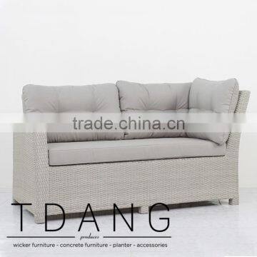 Watson Right Hand Wicker Bench - Vietnam Patio Furniture - Poly Rattan Furniture