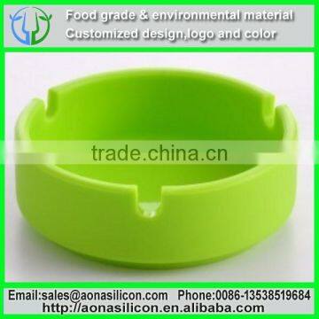 Silicone Topped Ashtray With Center Smash Piller.