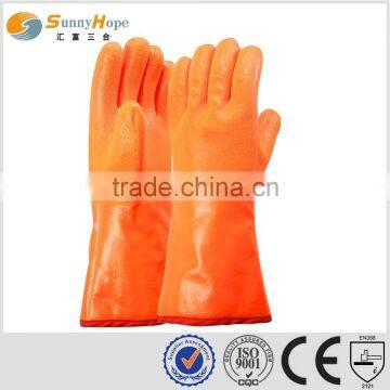 sunnyhope Fluorescent pvc chemical resistant gloves