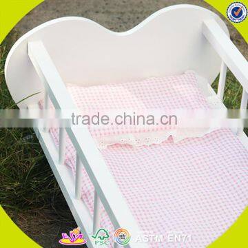 New Cute Kids Wooden Doll Bed Popular Children Wooden Doll Bed W06E010A photo-6