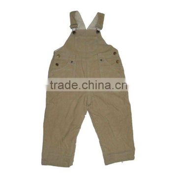 Hot sell boys corduroy bib pants