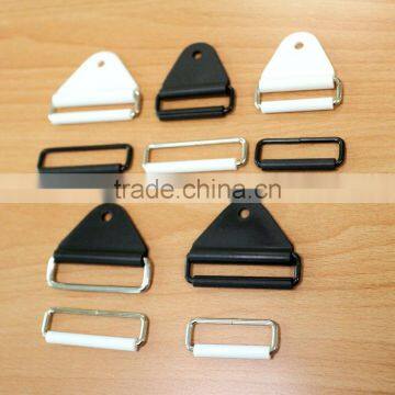 Black White Color Plastic NYLON Chafe With Metal Rectangle Ring and Roller photo-4