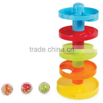 Dongguan Toy Early Childhood Colorful Toy Swirl Ball Ramp From ICTC Factory photo-2