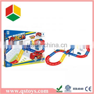 Factory B/O stereoscopic children's pretend game car race track for promotion toys