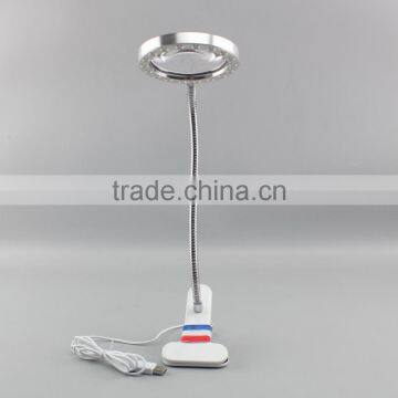 2016 Latest Popular Fashionable New Design Gooseneck Clip Reading Magnifier With LED Light photo-5