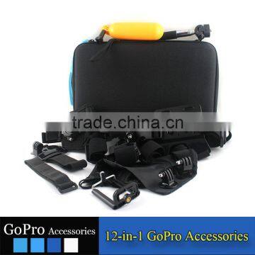 2016 Hot Selling 12 in 1 Products Kit Used for Gopros Heros 4 Sports Camera Accessories Kit Mount for Action Camera photo-2