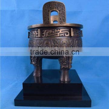 China Style Bronze Tripod Artwork/Chinese Classical Bronze Tripod Sculpture/Bronze Decoration photo-4