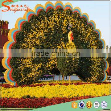 Songtao High Quality Artificial Peacock Artificial Animal Topiary Sculpture for Garden Decoration photo-4