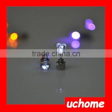 UCHOME Zinc Alloy Unisex Light Up LED Earrings Body Piercing photo-4