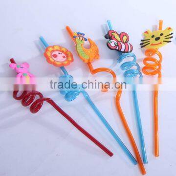 3D plastic hard best sela spirped fancy straws