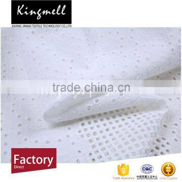 Wholesale Organic White Cotton Fabric With 100% Cotton for Lady Dress photo-3