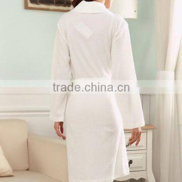 High Quality Couples Waffle Bathrobe,100 Cotton Bathrobe Foe Couple,white Waffle Ladies Dressing Gown photo-6
