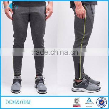 2016 Wholesale Blank Jogger Pants Slim Fit Pants with Side Zipper