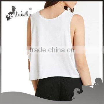 Crop Tops for Women 2015 Models Sleeveless Tops Bulk White Tank Tops photo-2