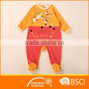 baby velour designs romper kids overalls