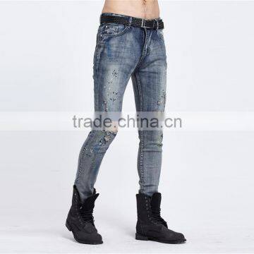 New Casual Men's Fashion Men's Jeans Brand New Personality Male Personality Hole Jeans Pants photo-4