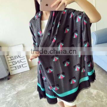 New Arrival 2017 Spring Girl Muffle Special Tartan Printed Design Cotton and Linen Material 190*90cm Women Scarf photo-3