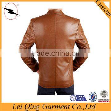 2017 Fashion Latest Designs Wholesale Leather Jacket Clothing pu Leather Coat photo-2