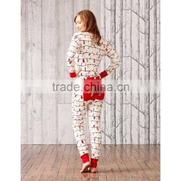 All Over Printed Women Cute Onesie Pajamas photo-4