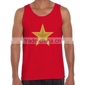 Custom OEM Cheap Price Wholesale Cotton Fitness Mens Tank Top photo-4