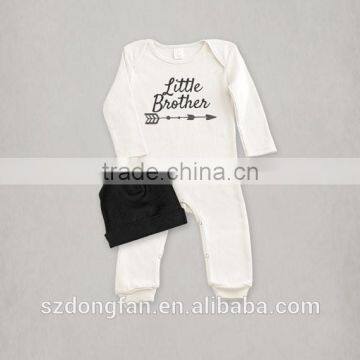 Newborn Infant Bodysuits Fall Style Carter's Baby Overalls Little Brother Romper Baby Boy Clothes photo-3
