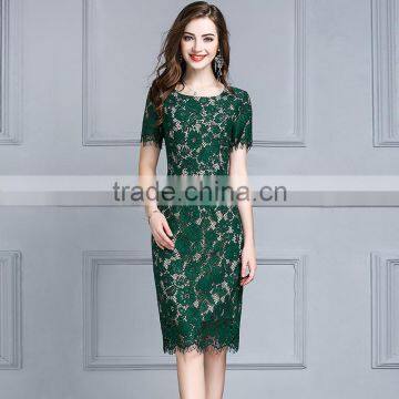 Z&M Women's 2017 New Fashion dress Silk dress Dress dress