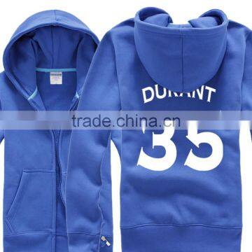 Zipper Up Hoodie Cotton Sweatshirt With Printing Logo photo-2