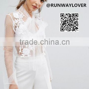 Runwaylover SEXY LADIES MESH SEXY BLOUSE