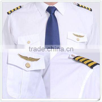Hostess Sex ODM Airline Pilot Uniform Shirt Pilot Latest Aviator Shirts photo-2