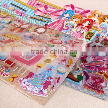 Children Carton Sticker 3D Pop-up Sticker Children Education Toys Crystal With Glitter Sticker Kids DIY Sticker photo-2