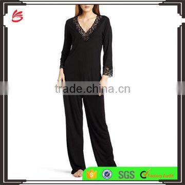 2017 fashion Women's Family cotton Pajama Set sexy China pyjamas sleepwear wholesale custom ladies elegant nightwear sets