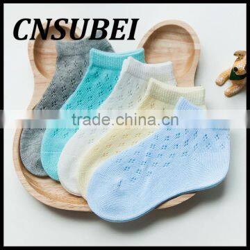 Summer mesh thin cotton colorful baby socks,young boy girl tube socks