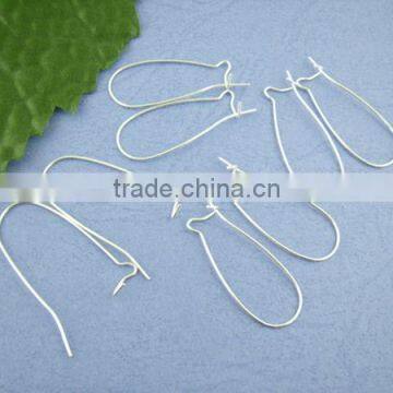 200PCs Silver Plated Ear Wires 16x38mm photo-3