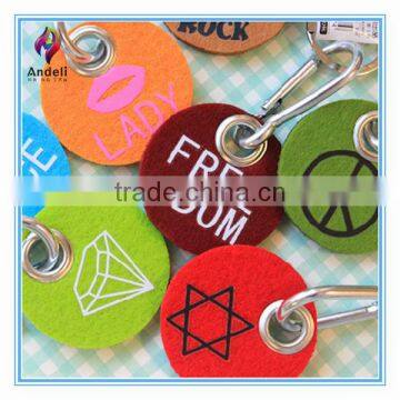 Factory Custom Unusual Felt Detachable Key Ring photo-4