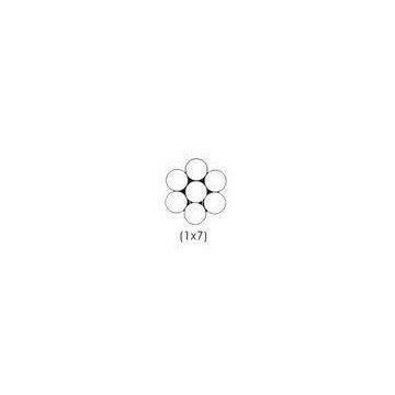 Galvanized Steel EHS  Guy Wire Strand 1 x 7 for Bracing , Tensioning