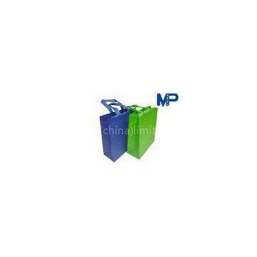 Recyclable biodegradable green / blue Non-woven Shopping Bag for supermarket