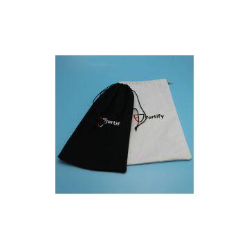 large drawstring cotton dust pouch for handbag