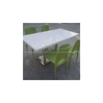 Customized Artificial Marble Chairs And Tables For Cafe