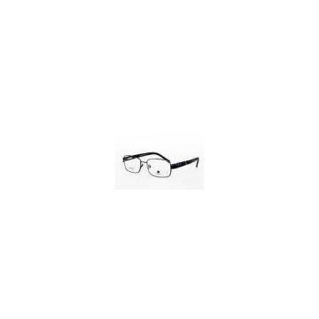 Gray / Wine Full Rim Optical Frames For Men , Stainless Steel , Memory Bridge