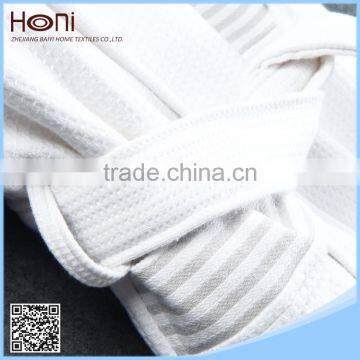 Super Thin Sleepwear Waffle Cotton Bathrobe photo-5