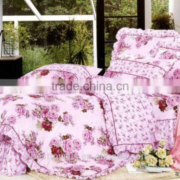 Good quality shiny famous brand cotton bedding set