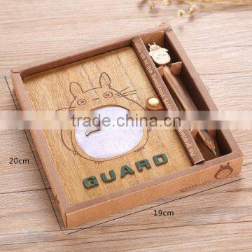 Writing Book My Neighbor Totoro Cartoon Wooden Birthday Gift Anime Notebook For Student