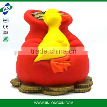 Plastic duck bank/ duck money box/animal Coin Bank