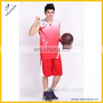 Custom basketball men gym suit with polyester fabric