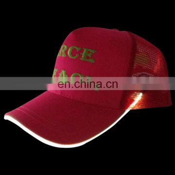 Custom Wholesales Red Led Caps Baseball Caps Design Your Own