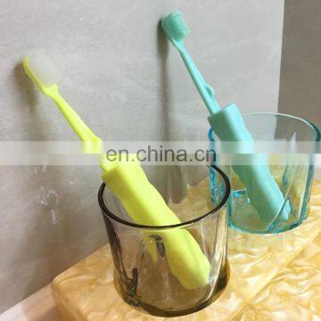 Natural Bristle Kids And Child Silicone Toothbrush for Children photo-6