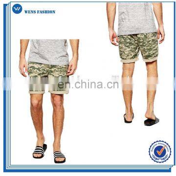 OEM 100% Cotton Men's Camo Denim Shorts Wholesale